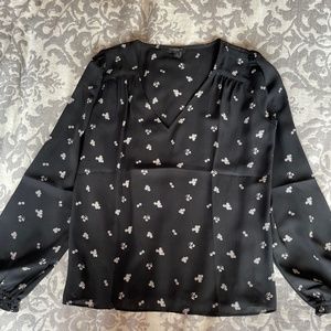 Ann Taylor Factory Patterned Long Sleeve Top